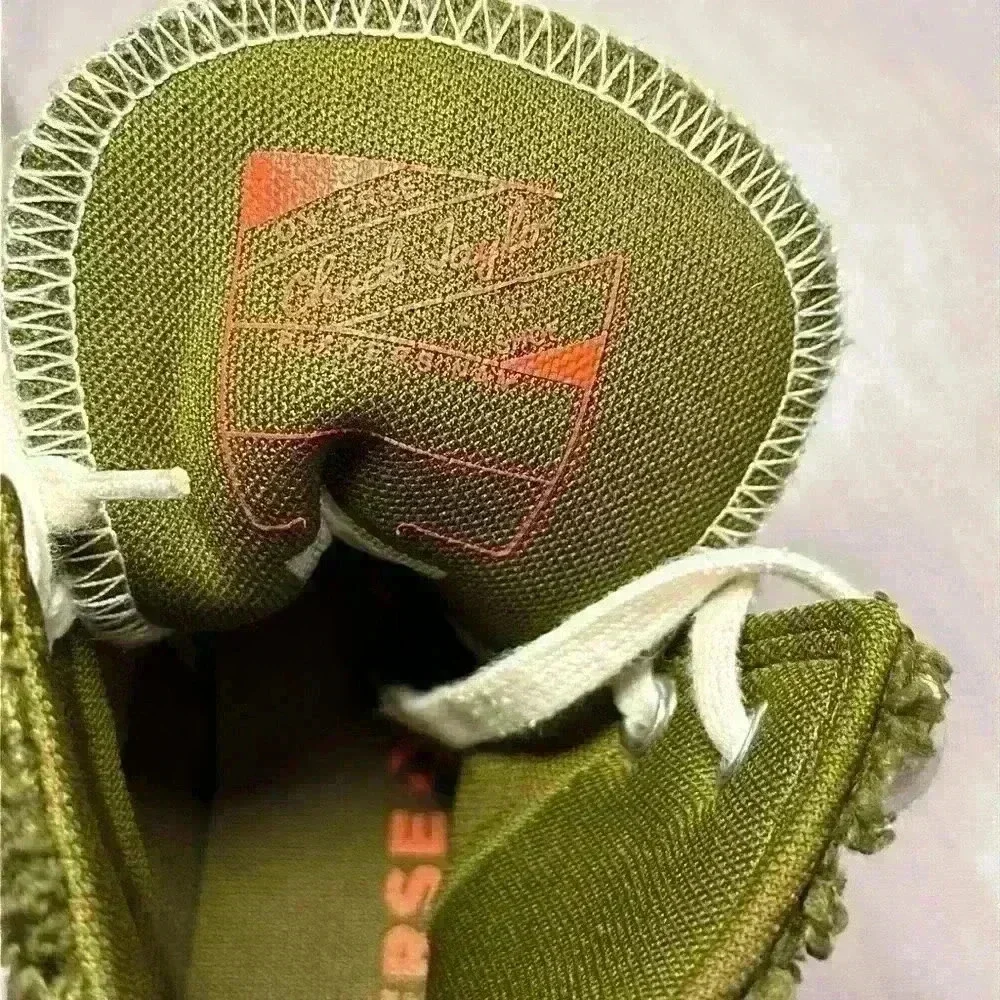 Converse Run Star Hike High Women's Fur Green Moss Lace Up 573197C Size 6.5 - Picture 8 of 15